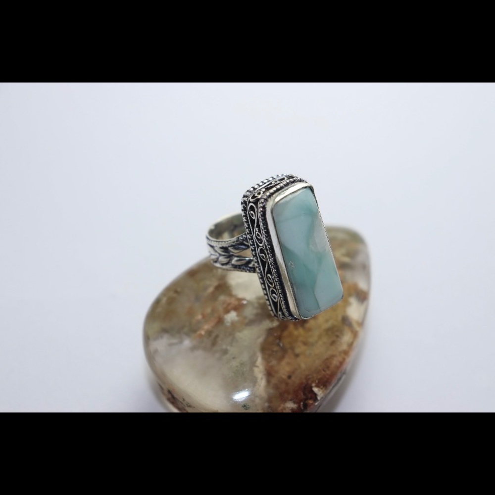 Larimar gemstone ring - Picture 11 of 11